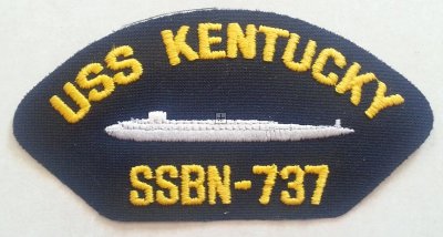 US PATCH DA BERRETTO USS KENTUCKY SSBN-737 ORIGINALE
