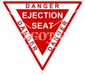 ADESIVO DANGER EJECTION SEAT