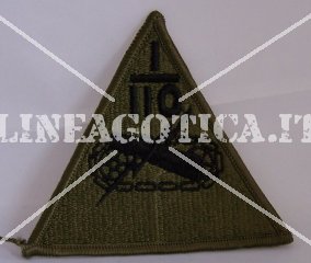 US PATCH 1ST ARMOURED DIVISION 110 SUBDUED ORIGINALE