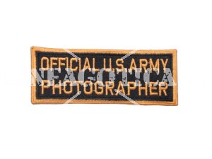 US PATCH OFFICIAL US ARMY PHOTOGRAPHER RIPRODUZIONE