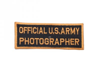 US PATCH OFFICIAL US ARMY PHOTOGRAPHER RIPRODUZIONE