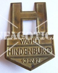 GERMAN ELECTORAL BADGE 1932 ORIGINAL