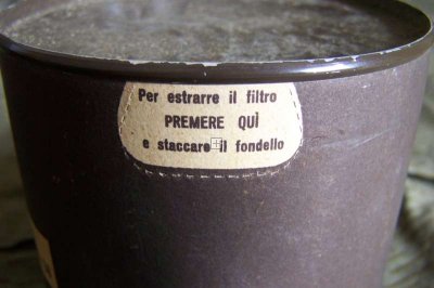 ITALIA FILTRO MASCHERA ANTIGAS 35/58 ORIGINALE SCATOLA INTEGRA