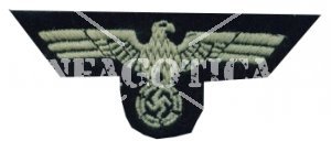 WH EAGLE CAP INSIGNIA PANZER EMBROIDERED CLOTH