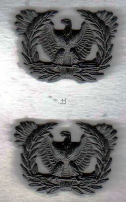 US MOSTRINE (COPPIA) WARRANT OFFICERS NERO OPACO