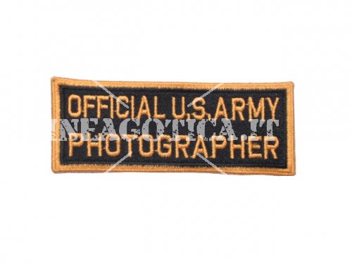 US PATCH OFFICIAL US ARMY PHOTOGRAPHER RIPRODUZIONE - Clicca l'immagine per chiudere