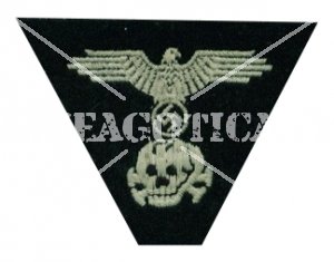 SS TRAPEZOID EAGLE AND SKULL CAP INSIGNIA M43 (SOTTOPANNO NER