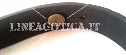 CINGHIA FUCILE CARCANO 91 LARGA CON BOTTONE IN OTTONE (ORIGINALE - Clicca l'immagine per chiudere