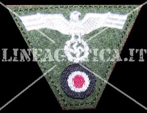 WH TRAPEZOID CAP INSIGNIA EM M1943 WITH EAGLE AND COCKADE