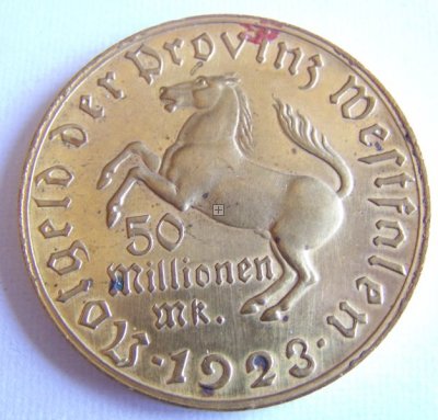GERMANIA MONETA 50 MILIONI DI MARCHI 1923 ORIGINALE