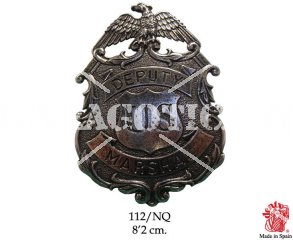 DISTINTIVO DEPUTY U.S. MARSHAL IN METALLO CON AQUILA