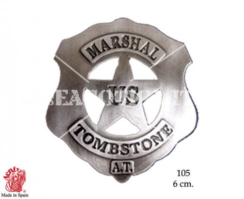 DISTINTIVO IN METALLO U.S. MARSHAL TOMBSTONE - Clicca l'immagine per chiudere