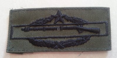 US COMBAT INFANTRY PATCH 2ND AWARD SUBDUED ORIGINALE