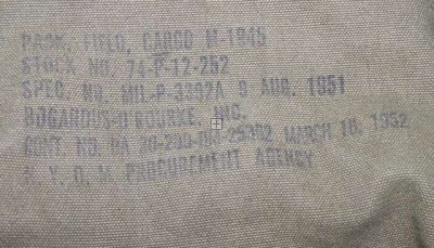 US CARGO PACK M1945 ORIGINALE