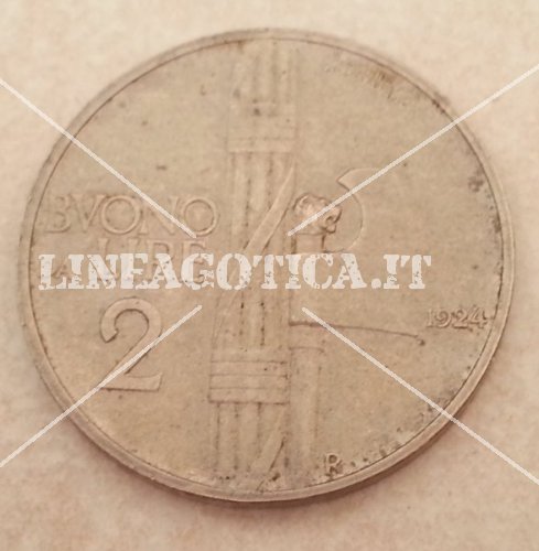 ITALIA MONETA BUONO DA LIRE 2 RE VITTORIO EMANUELE III ORIGINALE - Clicca l'immagine per chiudere