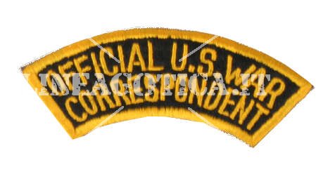 US PATCH OFFICIAL WAR CORRESPONDENT RIPRODUZIONE - Clicca l'immagine per chiudere
