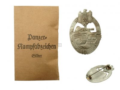 WH PANZERKAMPFABZEICHEN SILVER REPRO