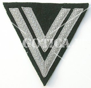 WH GRADO OBERGEFREITER PRIMO LIVELLO SU PANNO VERDE RIPRODUZIONE