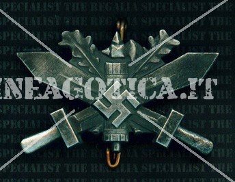 ITALIA DISTINTIVO D'ONORE RSI ADDESTRAMENTO IN GERMANIA ARGENTO