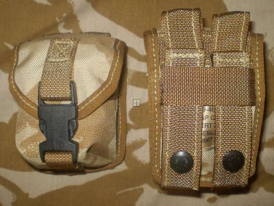BRITISH POUCH AP GRENADE DPM DESERT MOLLE ORIGINAL AS NEW