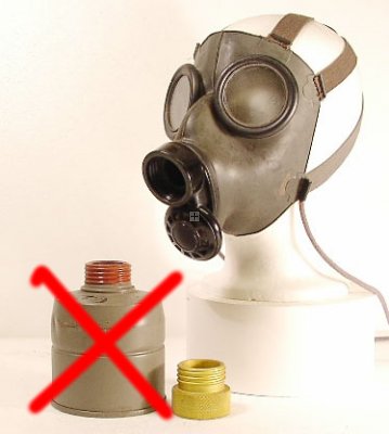 CECOSLOVACCHIA MASCHERA ANTIGAS CIVILE FE3/CO1 1940 ORIGINALE