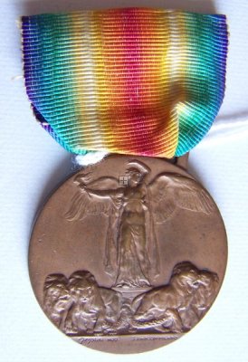 ITALIA MEDAGLIA INTERALLEATA DELLA VITTORIA ORIGINALE