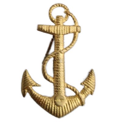 ITALIA ANCORETTA DA SPALLINA IN METALLO ORIGINALE