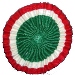 ITALIA COCCARDA BERSAGLIERI PER CAPPELLO O CASCO COLONIALE ORIGI