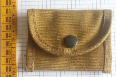 US TASCA DI TELA KHAKI MEDIA ORIGINALE