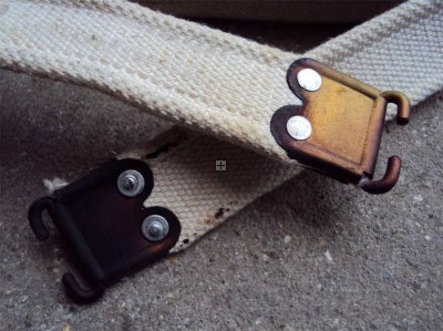 CINGHIA FUCILE GB ENFIELD BIANCA USATA