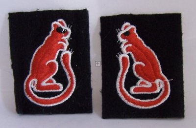 BRITISH 7TH ARMOURED DIVISION PATCHES (PAIR) REPRO