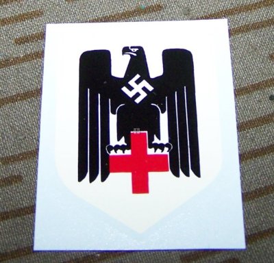 DRK DECAL DEUTSCHES ROTES KREUZ (CROCE ROSSA) A